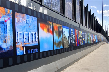 Saltwater by Amanda Morgan, Hopkins Street Bridge Footscray, StreetWORKS 2014