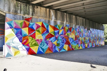 Untitled by Ross Thomassen, Somerville Road Rail Underpass Yarraville, StreetWORKS 2015 (decommissioned)