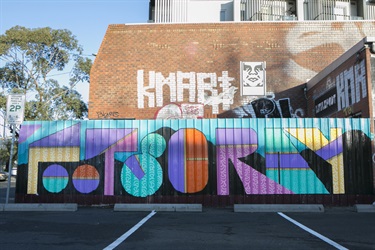 We Love Footscray by Trashort, Littlefoot Bar, 223 Barkly Street Footscray StreetWORKS 2016 (decommissioned)